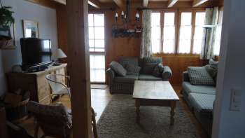 Wohnzimmer Ferienhaus Loretz