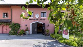 Eingangsbereich der Hofkellerei des Fürsten von Liechtenstein in Vaduz