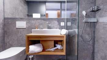 Badezimmer im Landhaus Boutique Motel