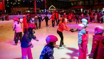 Eislaufshow bei Vaduz on Ice
