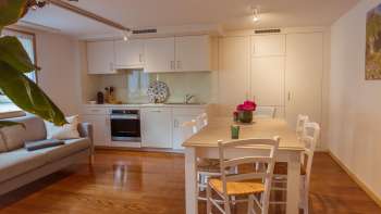 Küche und Wohnraum Ferienwohnung Mittagsspitze