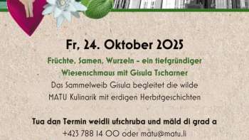 Früchte, Samen & Wurzeln –Wiesenschmaus mit Gisula Tscharner 