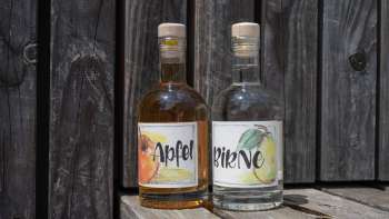 Flaschen des Liechtensteiner Edelbrands