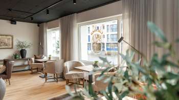 Gemütlicher Lounge-Bereich im Hotel Giessen