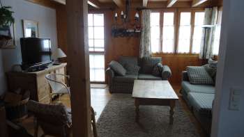 Wohnzimmer Ferienhaus Loretz