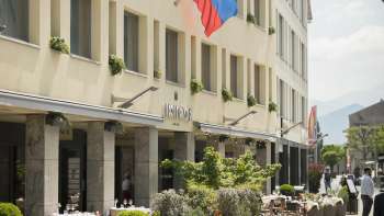 Aussenansicht des Hotel Residence im Vaduzer Städtle