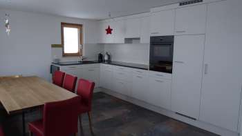 Küche Ferienwohnung Allmeina