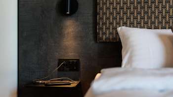 Modernes Zimmer des B&B Hotel Liechtenstein-Eschen