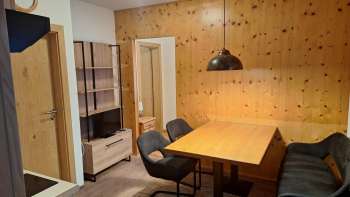 Küchen-/Essbereich der Ferienwohnung Walserhof