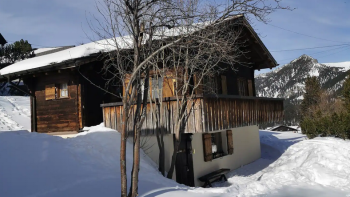 Aussenansicht Winter Ferienwohnung Auszeit