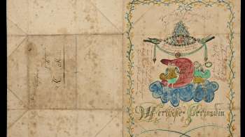 Liebesbrief «Werthest Jungfrau Marbach!», 1844. Bildrechte Liechtensteinisches LandesMuseum