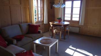 Wohnbereich Ferienwohnung Fernsicht B