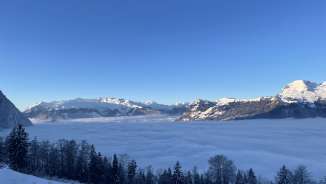 Aussicht von Rizlina auf das Nebelmeer