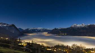 Nebelmeer in Triesenberg