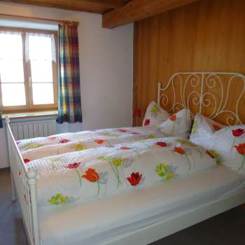 Schlafzimmer Ferienwohnung Fernsicht A