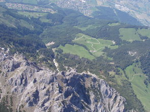 Flug über Liechtenstein
