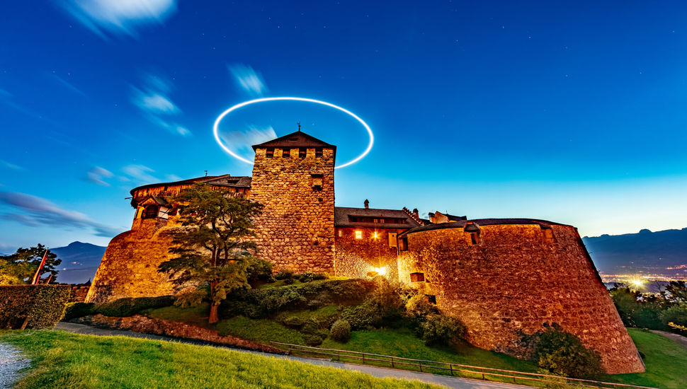 Schloss Vaduz Lichtaufnahme